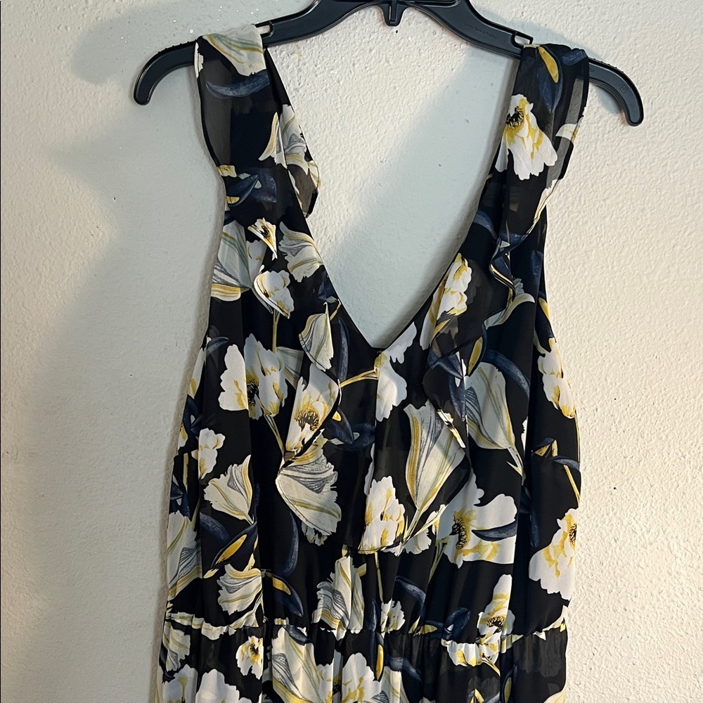 INC International Concepts Black Floral Dress